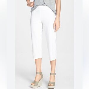 Eileen Fisher Ivory Capri Pants Minimalist Design Size XL